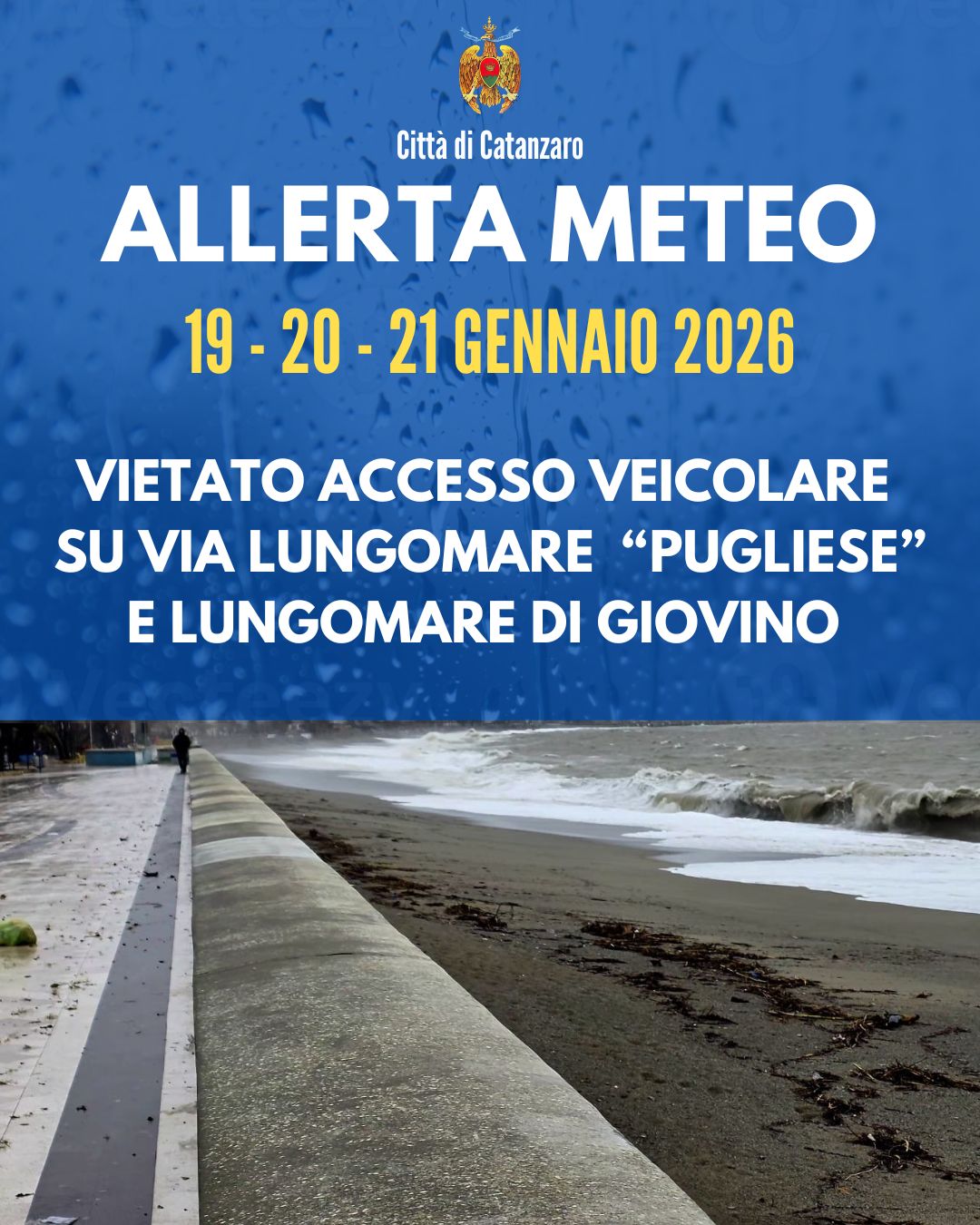 Chiusura Lungomare di Catanzaro e Deviazioni del Traffico
