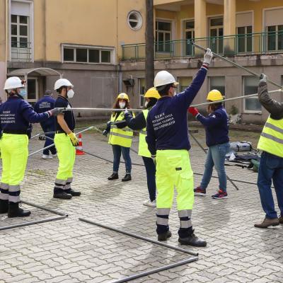 Montaggio Tenda 10x15 15