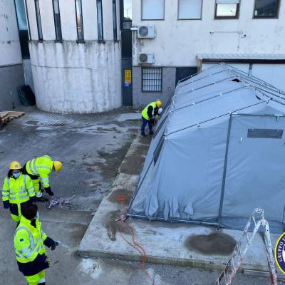02.01.2022 Sistemazione Tenda Ospedale Pugliese Di Catanzaro 2