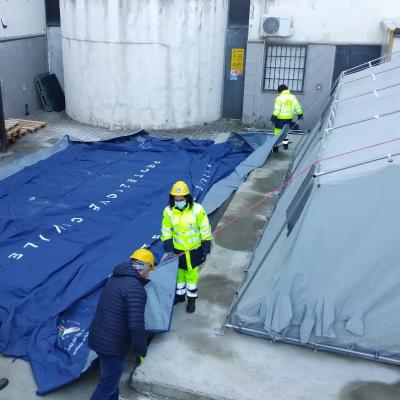 02.01.2022 Sistemazione Tenda Ospedale Pugliese Di Catanzaro 3