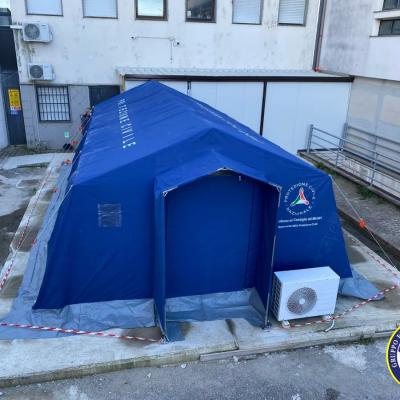 02.01.2022 Sistemazione Tenda Ospedale Pugliese Di Catanzaro 8