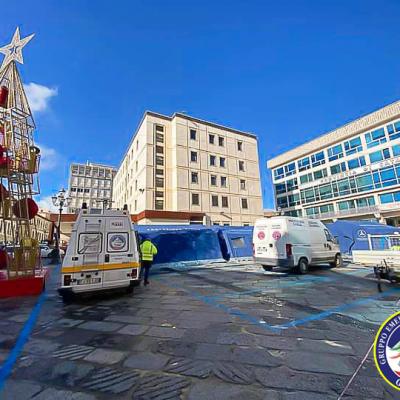 31.12.2021 Smontaggio Tende Piazza Prefettura 1