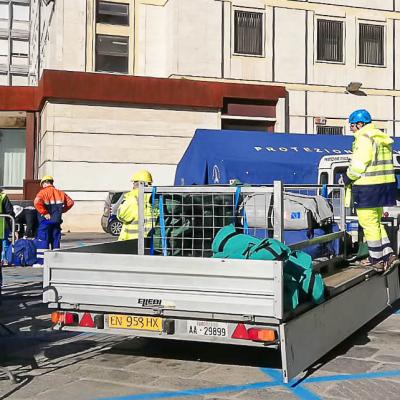 31.12.2021 Smontaggio Tende Piazza Prefettura 2